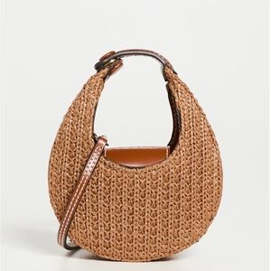 Staud, Raffia Micro Moon Bag